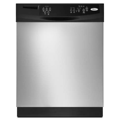 Whirlpool Gold 24 In Built In Dishwasher Black On Stainless Energy