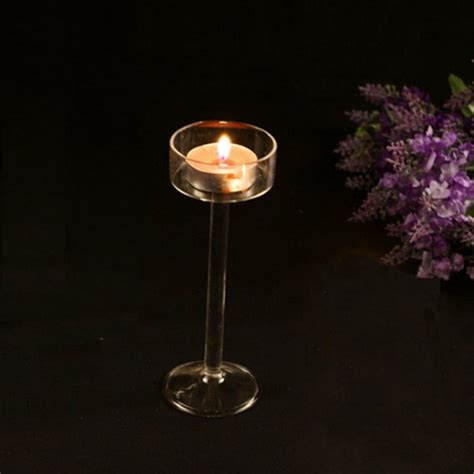 Elegant Crystal Glass Candle Holder Tealight Wedding Party Decor