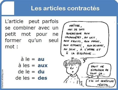 Les Articles Contractés Learn French French Grammar Teaching French