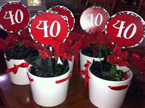 40th birthday centerpieces pages glorious creations 261664800514664