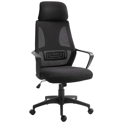 Vinsetto Ergonomic Office Chair w/ Wheel, High Mesh Back, Adjustable