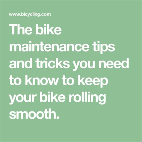 101 Bike Maintenance Tips Every Cyclist Should Know Tips Bicycle
