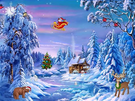 Animated Christmas Pictures Animated Christmas Wallpaper Christmas