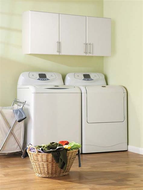 Even if you feel like your laundry room is too small, with a little bit of organization and the right decor, we can have you. Prepac Elite Collection 3 Door Storage Unit Wall Cabinet ...