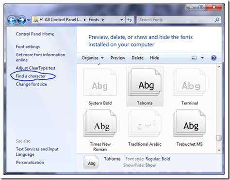 7 New Font Features In Windows 7 Next Of Windows
