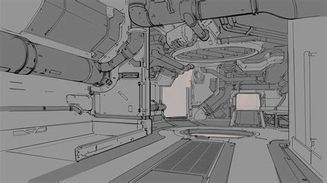 Halo 5 Molten Arena Map Justin Oaksford Environment Concept Art