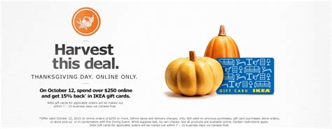 Maybe you would like to learn more about one of these? IKEA Canada Thanksgiving Flash Sale: Spend Over $250 and ...