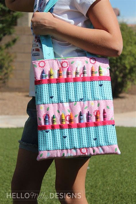 Download Crayon Tote Tutorial | Tote tutorial, Cute sewing projects, Sewing bag