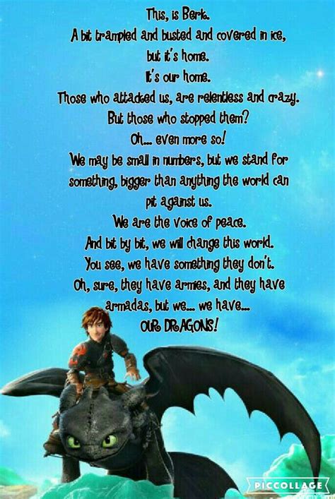 Httyd 2 Hiccups Ending Speech How Train Your Dragon How To Train