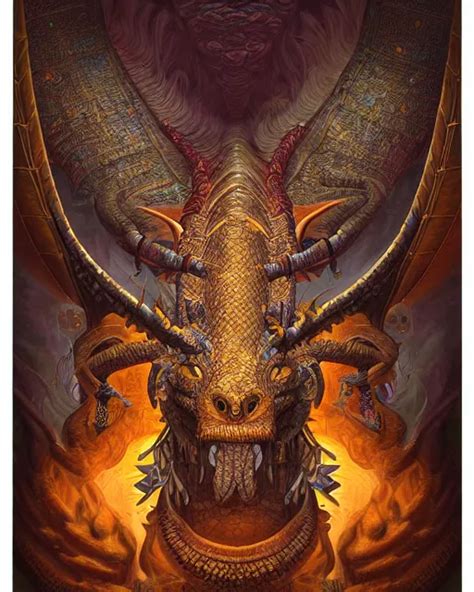 Digital Painting Of Amaru Incan Dragon God Of Wisdom Stable Diffusion