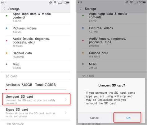 After unmounting sd card, you can now remove the card from the card slot or card tray anytime you want. How to Remove SD Card Safely from Android Devices - Rene.E Laboratory