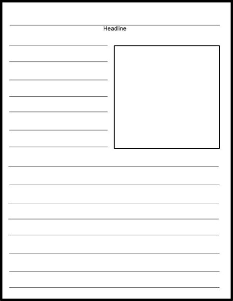The article is written to inform readers. Printable Newspaper Article Template | Worksheets Samples