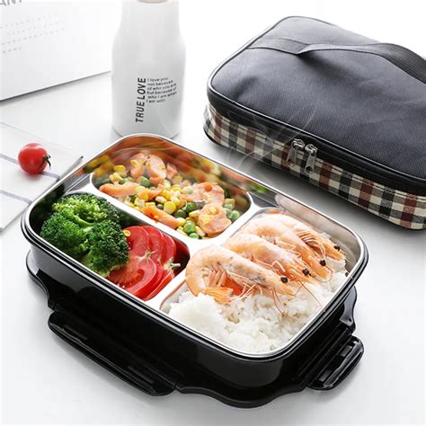 304 Stainless Steel Japanese Lunch Box With Compartments Microwave