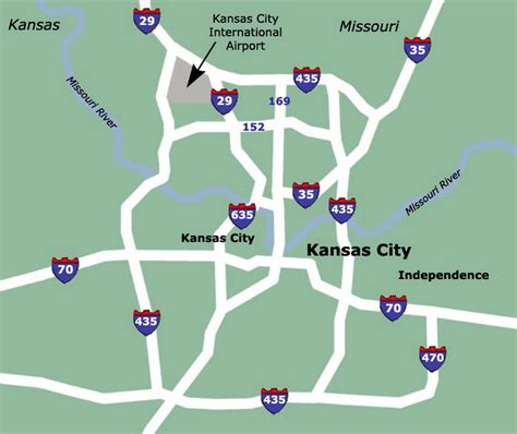 Kansas City International Airport Map