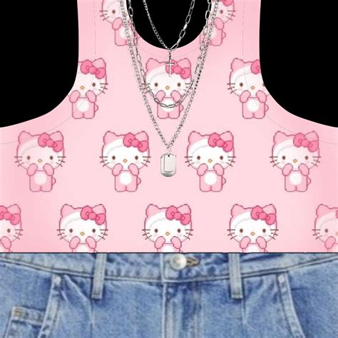 Hello Kitty T Shirt😸 Diseño De Camiseta Gratis Camisas Recortadas