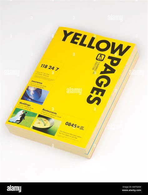 Yellow Pages Phone Directory Stock Photo 16651500 Alamy