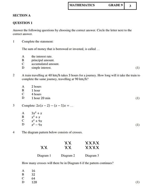 Grade 9 Maths June Exam Papers And Answers 2018 Amy Fleishmans Math