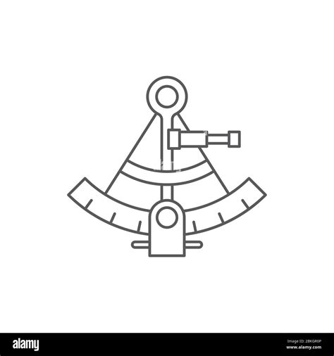 sextant vector icon symbol isolated on white background stock vector image and art alamy