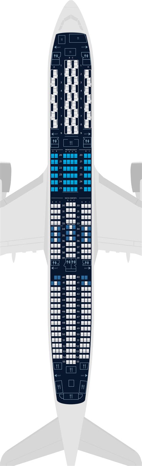 Airbus A350 900 Seat Maps Specs And Amenities Delta Air Lines