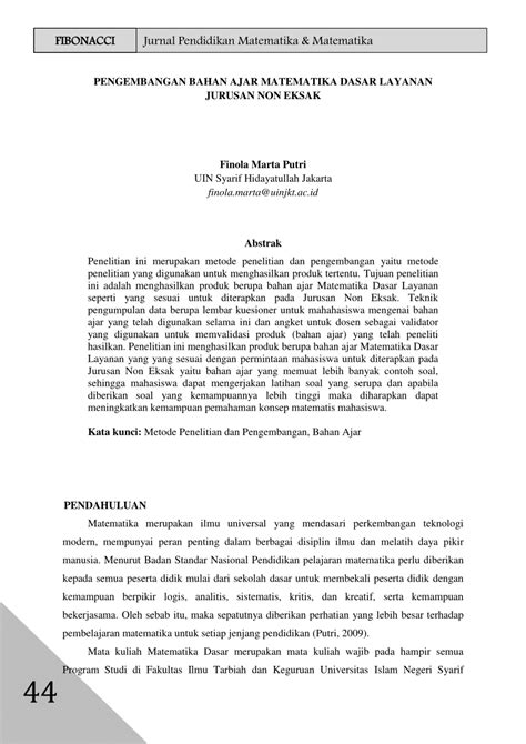 Dibawah ini, kami telah menyediakan berbagai macam contoh soal bahasa indonesia, yang termuat kedalam 2 metode pembelajaran, yaitu contoh soal pilihan ganda & contoh soal pilihan essay. Contoh Pengembangan Bahan Ajar Matematika Sd - Dunia Sosial