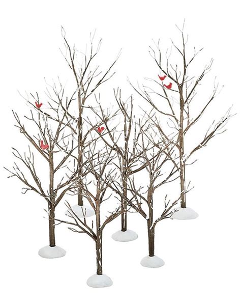 Department 56 Bare Branch Tree Set 6 Added To My Collection 110