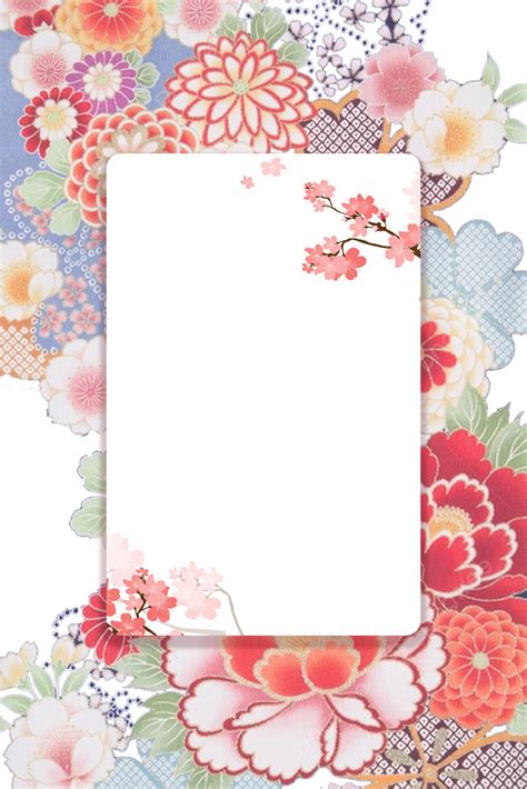 Japanese Style Vintage Hand Painted Flower Texture H5 Background