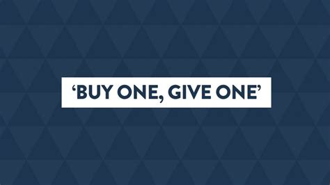 Candb Launches Buy One Give One Campaign