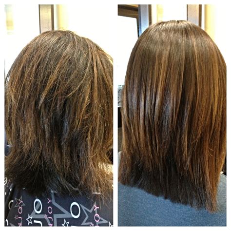 Keratin Complex Before And After Keratin Complex Treatment Hair