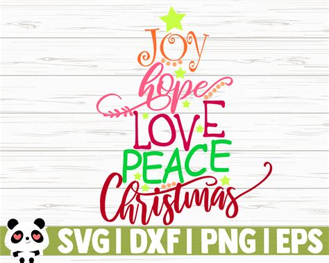 Joy Hope Love Peace Christmas By Creativedesignsllc Thehungryjpeg