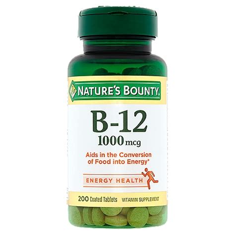 Natures Bounty B 12 1000 Mcg Coated Tablets