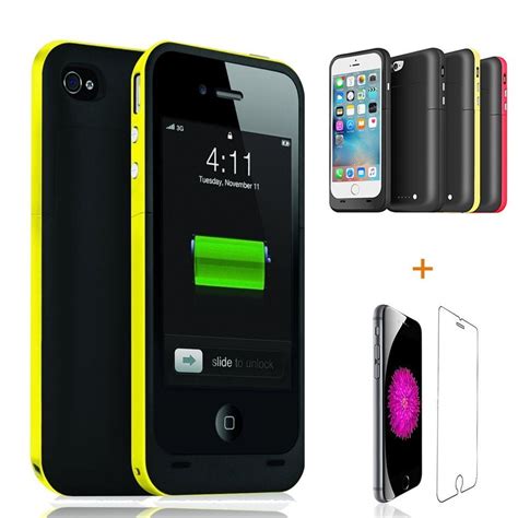Iphone 6s Battery Case With Screen Protector Novpeak 3800mah