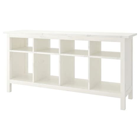 Hemnes Desserte Teinté Blanc 157x40 Cm Ikea Belgique