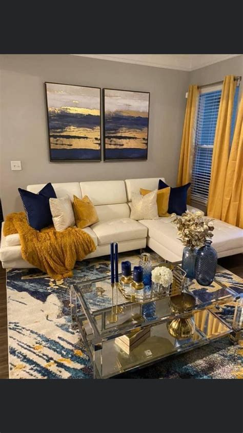 Royal Blue And Gold Living Room Ideas Contemporary Royal Blue And