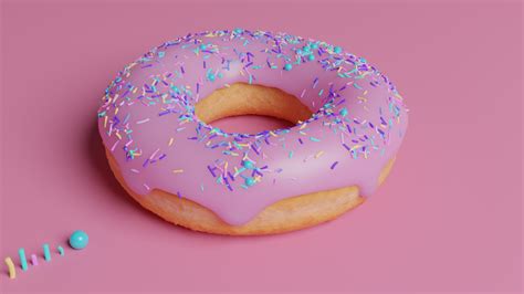 Free 3d Glazed Donut Icing Sprinkles Turbosquid 1702629