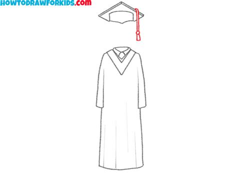 How To Draw A Cap And Gown Easy Drawing Tutorial For Kids