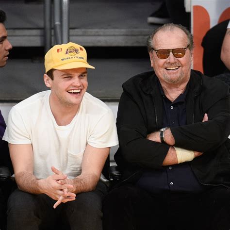 Jack Nicholson And Son Ray At Lakers Game March 2016 Popsugar