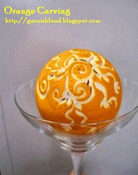 Garnishfoodblog Fruit Carving Arrangements And Food Garnishes Orange