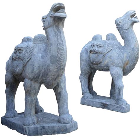 We have sold all of the females. Large Pair of Chinese Carved Stone Bactrian Camels For ...