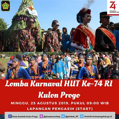 Diskominfo Lomba Karnaval Hut Ke 74 Ri Tingkat Kabupaten Kulon Progo 2019