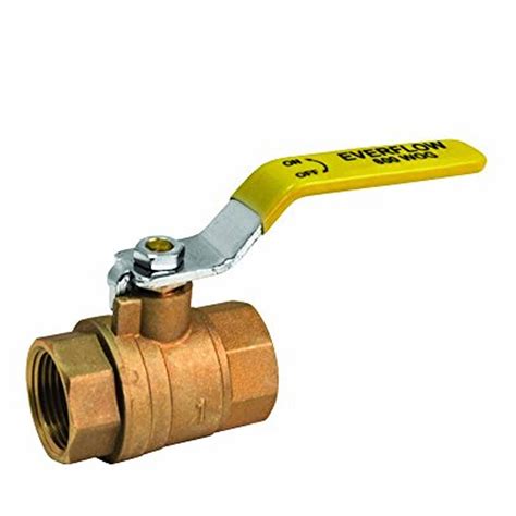 Everflow Supplies 600t014 Nl Lead Free Full Port Forged Brass Ball Valve With Female Threaded