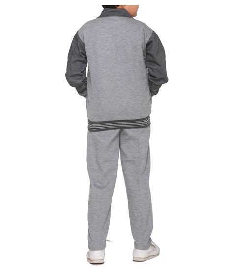 Warm Up Grey Polyester Track Suit For Boys Buy Warm Up Grey Polyester