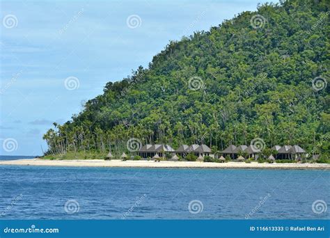 Landscape Of A Tropical Pacific Island In Fiji Stock Image Image Of