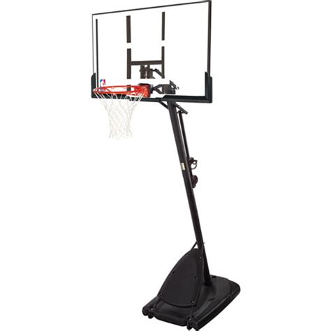 Spalding Nba 54 Portable Angled Basketball Hoop With Polycarbonate