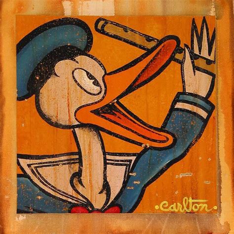 Donalds Flute By Trevor Carlton Original Artwork On Canvas 18x18
