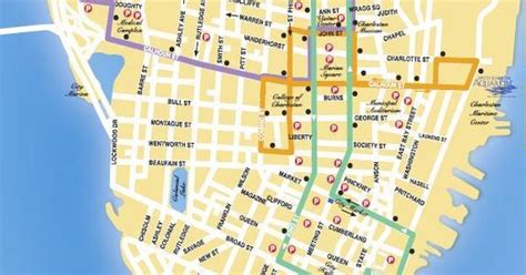 Dash Trolley Map Routes 2011 Charleston South Carolina Pinterest