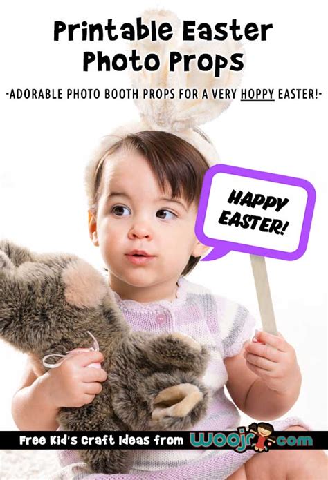 Party Ideas Bunny Photo Props Happy Easter Easter Photo Booth Props
