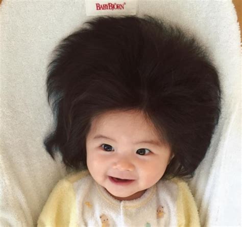 15 Pictures Of Babies Born With So Much Hair That It Doesn T Look Real