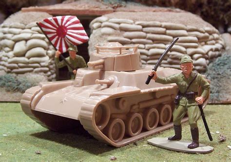 Wwii Plastic Toy Soldiers Japanese Tanks