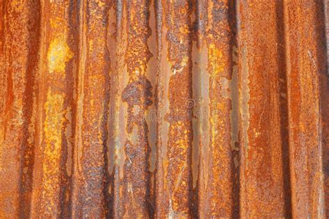 Aged Rusty Corrugated Metal Sheet Stock Photo Image Of Material Roof