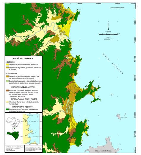 Mapa sedimentológico da planície costeira setentrional do Estado de Download Scientific Diagram